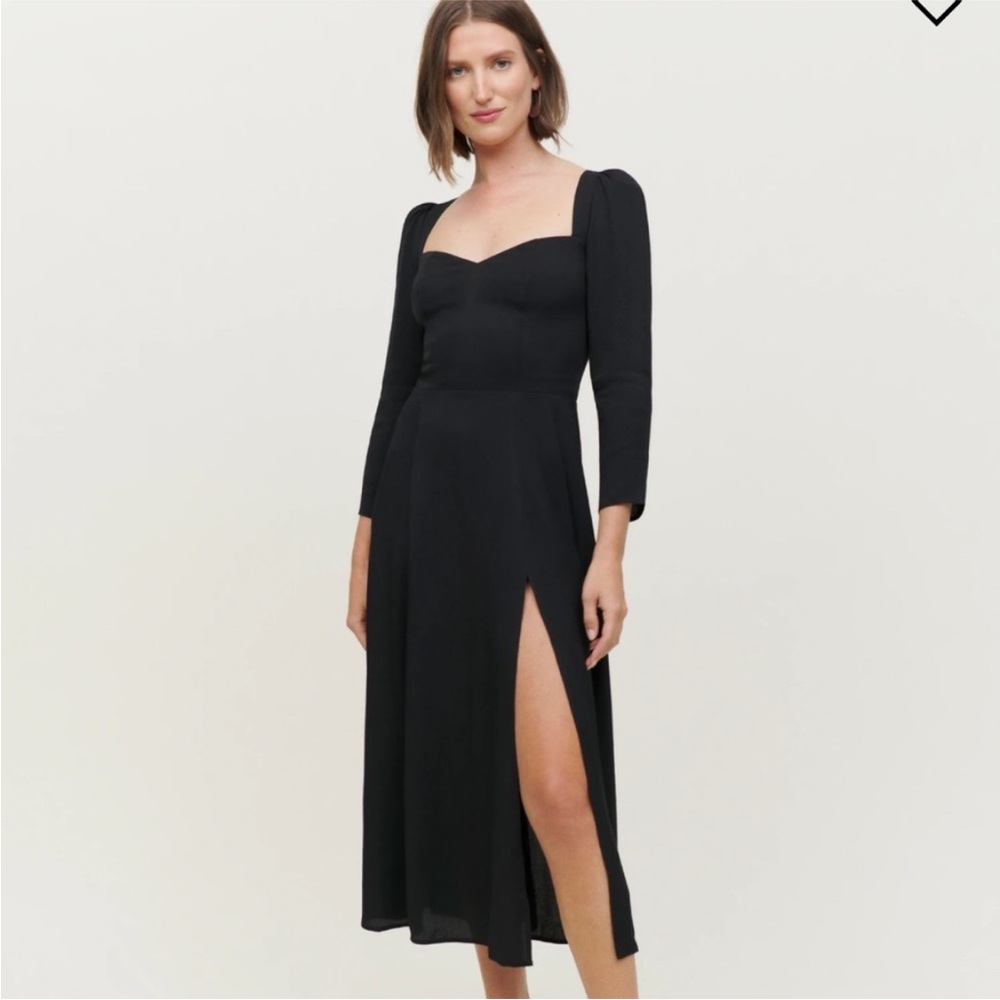 Reformation Mara Dress Black NEW